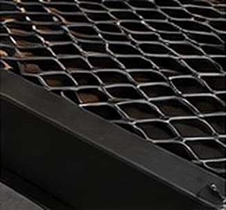 Forge Grid elmas göz sac yüzey, yakın çekim