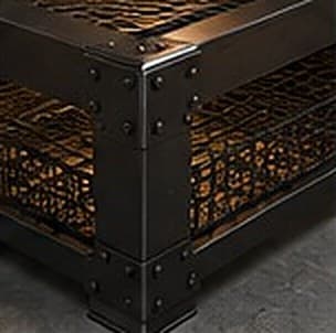 Forge Grid kafes tel yan panel, yakın çekim