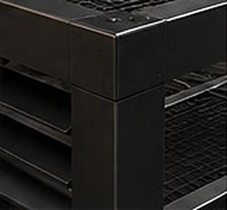 Steel Louver köşe profili, yakın çekim
