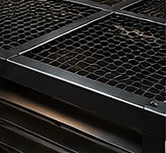 Steel Louver kafes tel ızgara tabla, yakın çekim